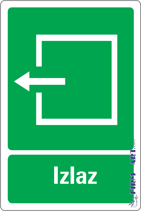 Znaci informacija - Izlaz (Sito štampa firm-art.com) 